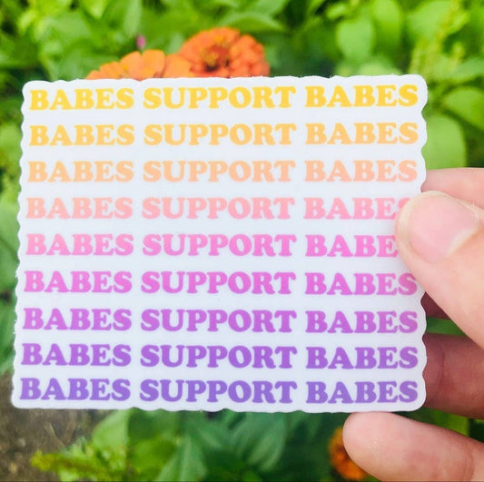 sticker, babes support babes