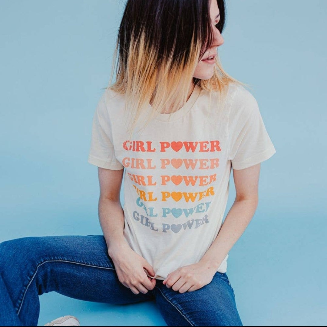 Rainbow Girl Power Tee